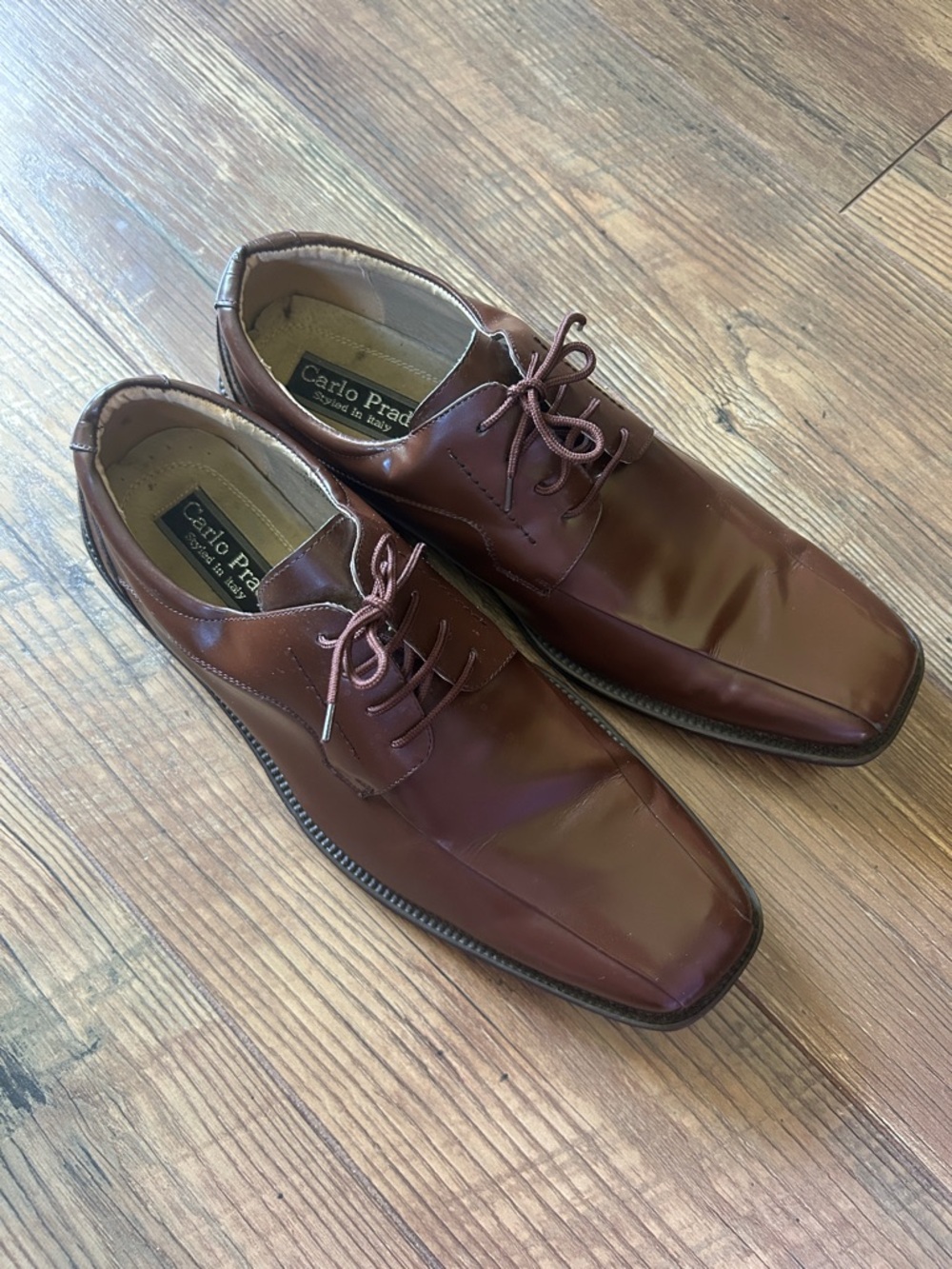 Men’s Brown Leather Derby Shoes